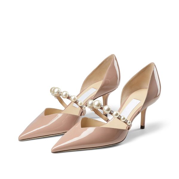 fashion women's pumps sandals london aurelie 65 mm italy refined pointed toe pearl ankle strap nude patent leather designer wedding par, Black
fashion women's pumps sandals london aurelie 65 mm italy refined pointed toe pearl ankle strap nude patent leather designer wedding par, Black