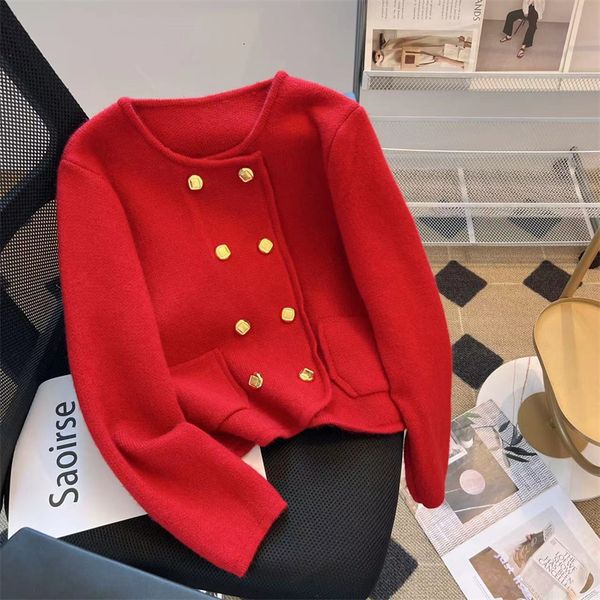 women's knits tees round neck double breasted cardigan knitted sweater spring autumn college style long sleeve thin knit coat female 23, White
women's knits tees round neck double breasted cardigan knitted sweater spring autumn college style long sleeve thin knit coat female 23, White