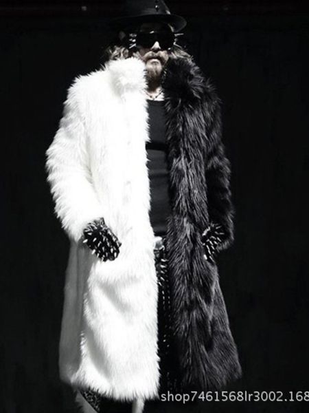 men's leather faux men fur coat winter thick fluffy long sleeve warm outerwear luxury jacket black and white bontjas jackets mens 23032
men's leather faux men fur coat winter thick fluffy long sleeve warm outerwear luxury jacket black and white bontjas jackets mens 23032