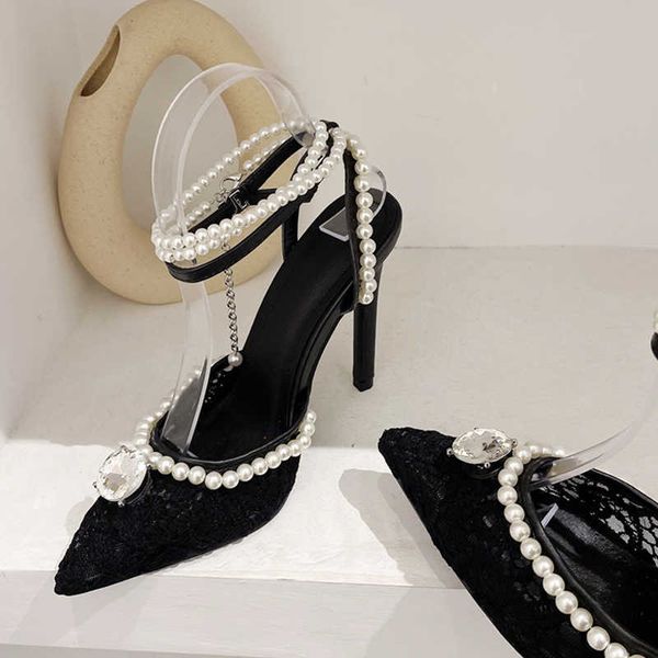 liyke ins style mesh pointed toe glitter crystal women pumps string bead ankle strap wedding high heels party prom shoes 0324, Black
liyke ins style mesh pointed toe glitter crystal women pumps string bead ankle strap wedding high heels party prom shoes 0324, Black