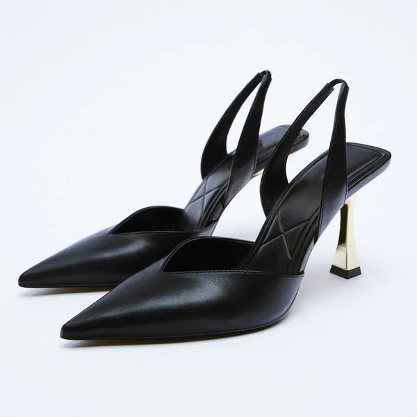 sandals women's high heels shoes sandals traf za summer women's nude pointed toe pumps leather stiletto heel light black mules 230
sandals women's high heels shoes sandals traf za summer women's nude pointed toe pumps leather stiletto heel light black mules 230