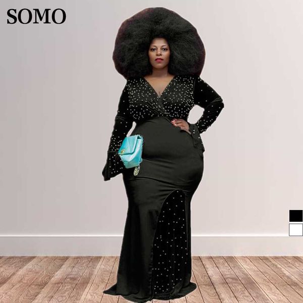 plus size dresses patchwrok v neck sheer beaded solid flared sleeve women's party evening maxi dress wholesale dropshipping 230307, Black
plus size dresses patchwrok v neck sheer beaded solid flared sleeve women's party evening maxi dress wholesale dropshipping 230307, Black