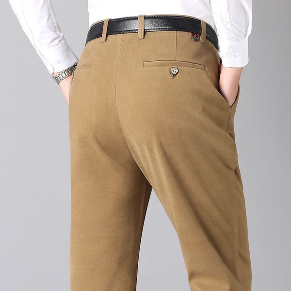 men's pants fleece warm autumn winter trousers middleaged thick solid casual loose suit for men straight high waist stretch 230324, Black
men's pants fleece warm autumn winter trousers middleaged thick solid casual loose suit for men straight high waist stretch 230324, Black