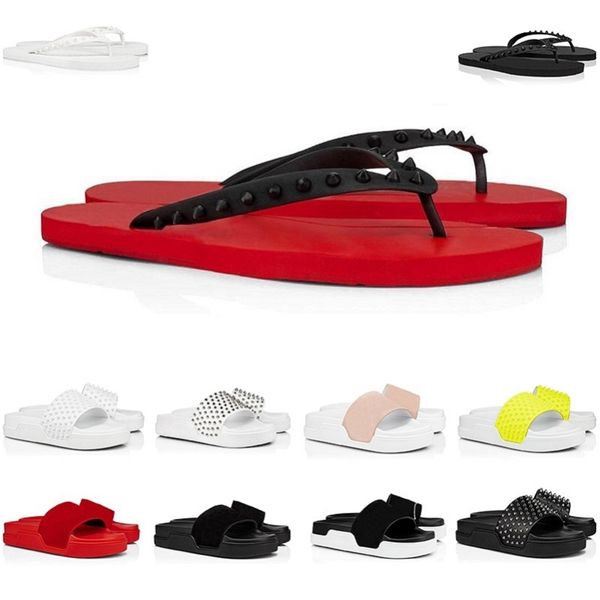 with box designer women men sandals slippers men flip flops slipper summer pool slides fahison womens mens studs rivet suede sandals rubber, Black
with box designer women men sandals slippers men flip flops slipper summer pool slides fahison womens mens studs rivet suede sandals rubber, Black