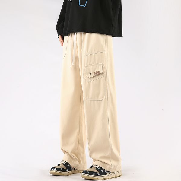 men's pants 2023 spring summer men casual cargo male loose straight trousers harajuku fashion streetwear blackkhakiarmy green 230324, Black
men's pants 2023 spring summer men casual cargo male loose straight trousers harajuku fashion streetwear blackkhakiarmy green 230324, Black