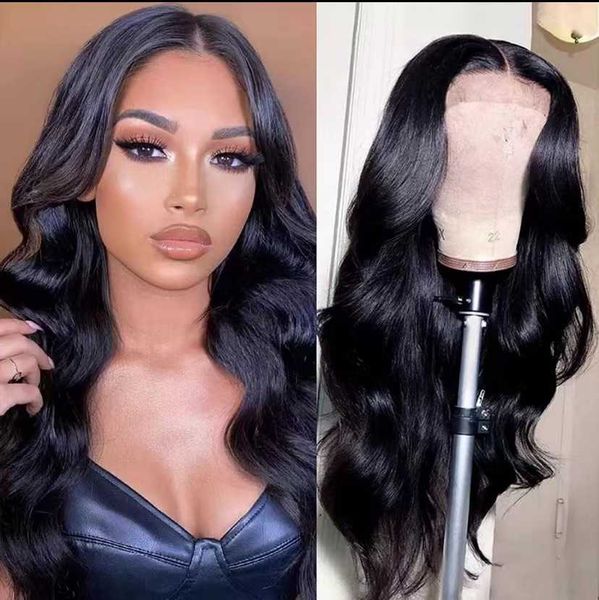 high temperature silk chemical fiber wig head cover, medium length curly wig, female forehead lace wig, wig230323, Black
high temperature silk chemical fiber wig head cover, medium length curly wig, female forehead lace wig, wig230323, Black