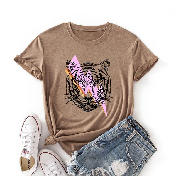 womens tshirt summer women cartoon tiger graphic printed t shirt fashion round neck woman clothing short sleeve cotton tshirts tees 230323, White
womens tshirt summer women cartoon tiger graphic printed t shirt fashion round neck woman clothing short sleeve cotton tshirts tees 230323, White
