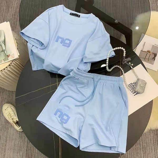 2023 new two-piece pants nzh2432 women summer designer letter print short sleeve tee and shorts set no brand casual fashion loose leisure st, White
2023 new two-piece pants nzh2432 women summer designer letter print short sleeve tee and shorts set no brand casual fashion loose leisure st, White