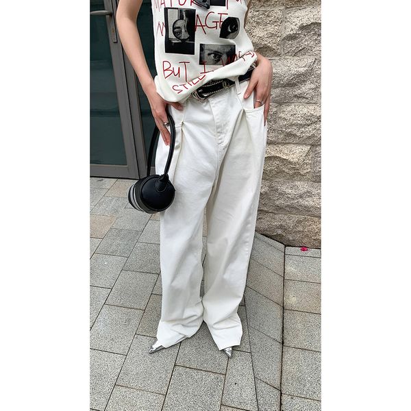 women's jean mopping jeans 2023 spring high waist pleated loose wide leg pants 230324, Blue
women's jean mopping jeans 2023 spring high waist pleated loose wide leg pants 230324, Blue
