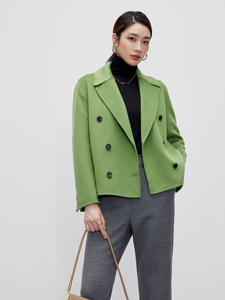 women's jackets highend short coat loose cashmere jacket milk white autumn winter fashion green wool casual handstitched 230323, Black;brown
women's jackets highend short coat loose cashmere jacket milk white autumn winter fashion green wool casual handstitched 230323, Black;brown