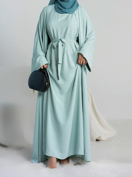 ethnic clothing 2 piece abaya set matching muslim suit crepe open abayas for women dubai turkey sleeveless hijab dress african islamic 23032, Red
ethnic clothing 2 piece abaya set matching muslim suit crepe open abayas for women dubai turkey sleeveless hijab dress african islamic 23032, Red