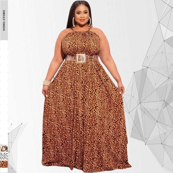 plus size dresses summer dress sleeveless long maxi for women leopard print halter evening clothing backless wholesale 230307, Black
plus size dresses summer dress sleeveless long maxi for women leopard print halter evening clothing backless wholesale 230307, Black