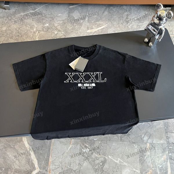 xinxinbuy men designer tee t shirt 23ss xxxl letter fabric jacquard letter short sleeve cotton women black white blue red xs-2xl, Black;brown
xinxinbuy men designer tee t shirt 23ss xxxl letter fabric jacquard letter short sleeve cotton women black white blue red xs-2xl, Black;brown