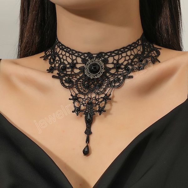 lace necklace choker for women vintage clavicle chain hollow pendant necklace fashion ladies jewelry gifts, Golden;silver
lace necklace choker for women vintage clavicle chain hollow pendant necklace fashion ladies jewelry gifts, Golden;silver