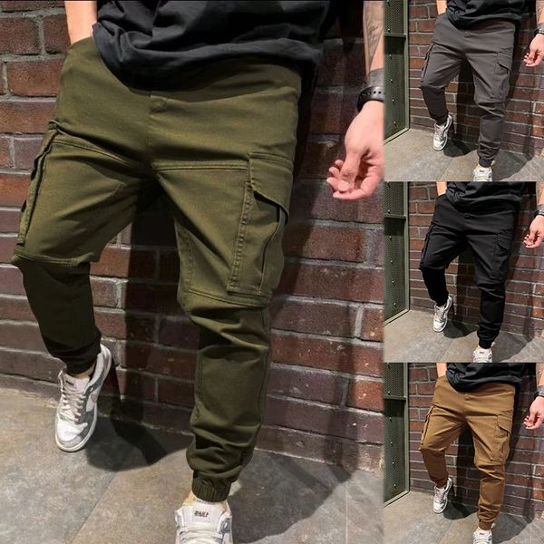 men's pants cargo loose casual bunching foot trousers 2023 summer haren clothing 230324, Black
men's pants cargo loose casual bunching foot trousers 2023 summer haren clothing 230324, Black