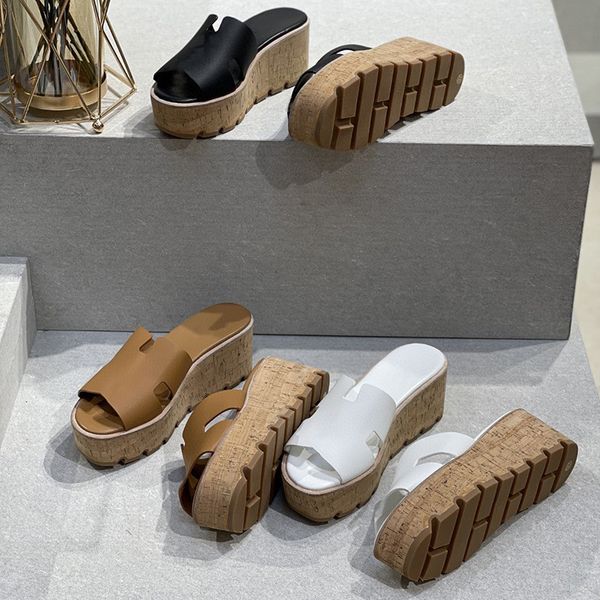 h genuine leather womens sandals platform slippers thick bottoms slide designer luxury flat high heels flip flops dress shoes elevated heigh, Black
h genuine leather womens sandals platform slippers thick bottoms slide designer luxury flat high heels flip flops dress shoes elevated heigh, Black