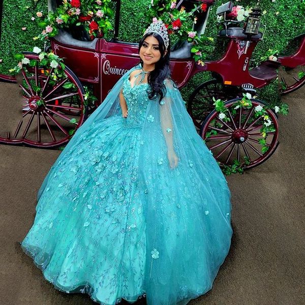sage green quinceanera dresses sweetheart appliques beading crystal 3d flower ball gown with cape sweet 15 years, Blue;red
sage green quinceanera dresses sweetheart appliques beading crystal 3d flower ball gown with cape sweet 15 years, Blue;red