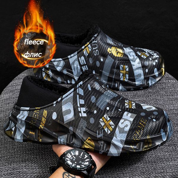 slippers cotton slippers men's winter velvet warm and non-slip indoor home fashion waterproof men's shoes thick-soled slippers 230, Black
slippers cotton slippers men's winter velvet warm and non-slip indoor home fashion waterproof men's shoes thick-soled slippers 230, Black