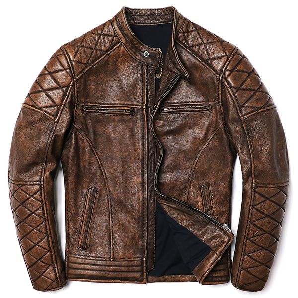 men's leather faux 2023 camel vintage biker jacket 100 natural genuine cowhide slim fit motorcycle jackets coat size s5xl 230324, Black
men's leather faux 2023 camel vintage biker jacket 100 natural genuine cowhide slim fit motorcycle jackets coat size s5xl 230324, Black