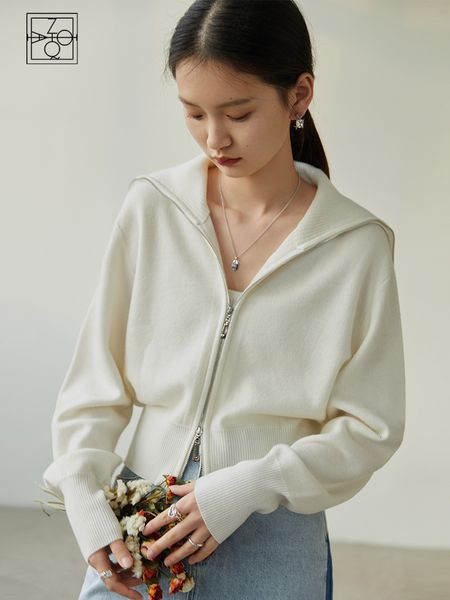 women's knits tees ziqiao japanese jumper autumn winter sweater women sweet simple solid hooded collar long sleeve rib knitted cardigan, White
women's knits tees ziqiao japanese jumper autumn winter sweater women sweet simple solid hooded collar long sleeve rib knitted cardigan, White