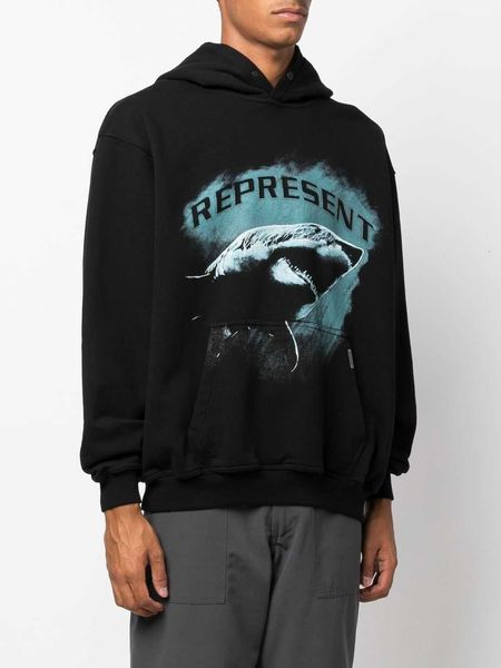 version high american street rhude shark letter print wash water worn loose men's and women's hoodie, Black
version high american street rhude shark letter print wash water worn loose men's and women's hoodie, Black