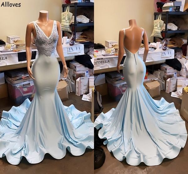 v neck bakless mermaid prom dresses arabic aso ebi delicate lace appliques beaded trumpet evening formal gowns slim and flare plus size vest, Black
v neck bakless mermaid prom dresses arabic aso ebi delicate lace appliques beaded trumpet evening formal gowns slim and flare plus size vest, Black