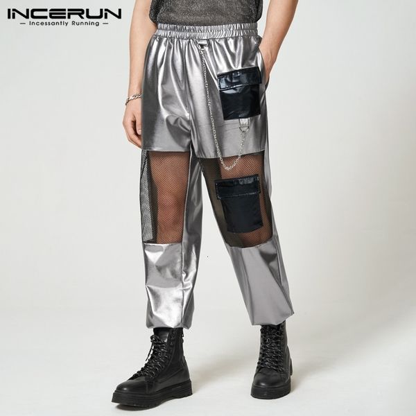 men's pants incerun patchwork mesh transparent elastic waist streetwear 2023 trousers joggers fashion personality pantalon 5xl l230323, Black
men's pants incerun patchwork mesh transparent elastic waist streetwear 2023 trousers joggers fashion personality pantalon 5xl l230323, Black