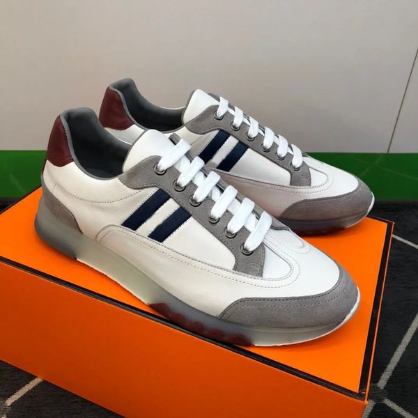 23s/s men trail sneaker shoes low calfskin & suede goatskin trainers brand wholesale discount man skateboard walking with box, Black
23s/s men trail sneaker shoes low calfskin & suede goatskin trainers brand wholesale discount man skateboard walking with box, Black