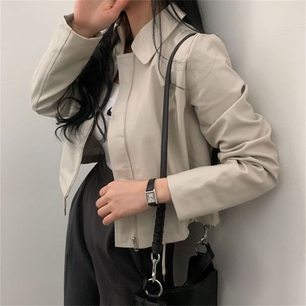 women's jackets plamtee korea classic women pu minimalist spring casual vintage 2023 office lady loose mujer high street chic coats 230, Black;brown
women's jackets plamtee korea classic women pu minimalist spring casual vintage 2023 office lady loose mujer high street chic coats 230, Black;brown