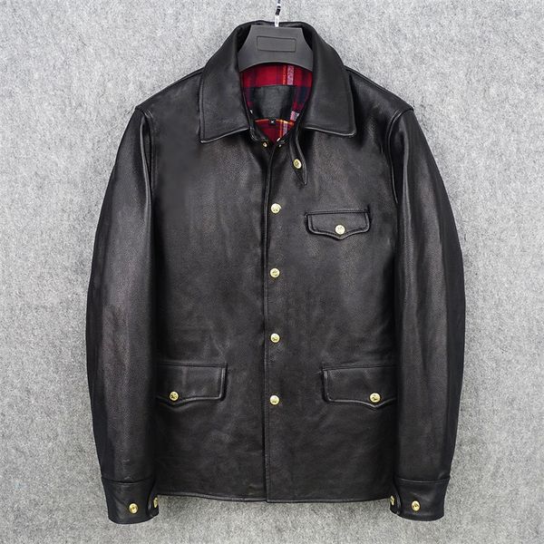 men's leather faux men genuine leather jacketblack slim quality cowhide coatwholesales clothbrakeman style 230324, Black
men's leather faux men genuine leather jacketblack slim quality cowhide coatwholesales clothbrakeman style 230324, Black