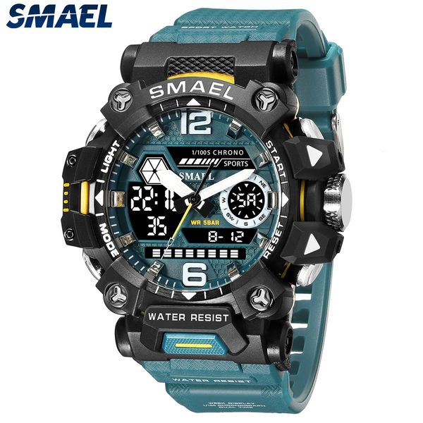 wristwatches smael men watches 50m waterproof sports watch military man sports watch digital 8072 dual display watch quartz led digital 2303, Slivery;brown
wristwatches smael men watches 50m waterproof sports watch military man sports watch digital 8072 dual display watch quartz led digital 2303, Slivery;brown