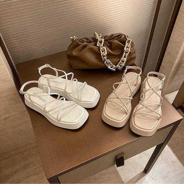 nxy sandals muffin thick soled lady sandals comfortable simple cross belt female shoes fashion thin belt open toe women's roman shoes 2, Black
nxy sandals muffin thick soled lady sandals comfortable simple cross belt female shoes fashion thin belt open toe women's roman shoes 2, Black
