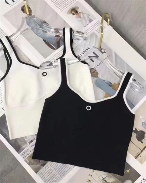 womens knit tanks ladies brand cotton sport vest camisole letter sleeveless knitted top, White
womens knit tanks ladies brand cotton sport vest camisole letter sleeveless knitted top, White