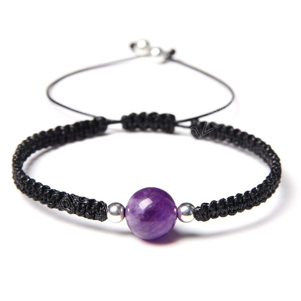 amethysts braided wrap bracelet natural stone healing crystal black rope woven bracelet energy protection friendship jewelry, Golden;silver
amethysts braided wrap bracelet natural stone healing crystal black rope woven bracelet energy protection friendship jewelry, Golden;silver