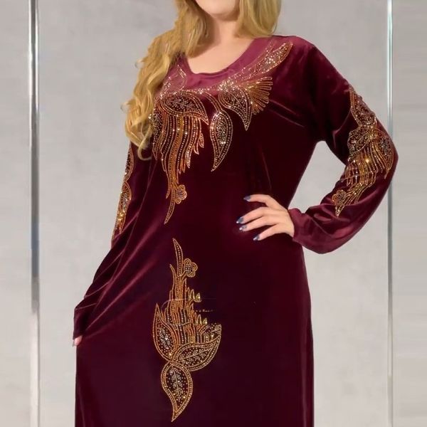 ethnic clothing elegant velvet evening dresses for women 2023 winter long sleeve kaftan maxi dress abaya dubai turkey muslim african clothes, Red
ethnic clothing elegant velvet evening dresses for women 2023 winter long sleeve kaftan maxi dress abaya dubai turkey muslim african clothes, Red