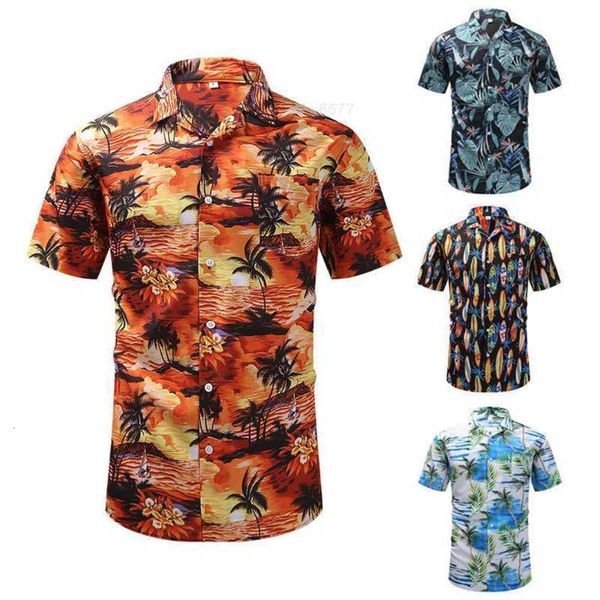 2022 summer printed shirt men's short sleeved cuban collar hawaiian patterntag9, White;black
2022 summer printed shirt men's short sleeved cuban collar hawaiian patterntag9, White;black