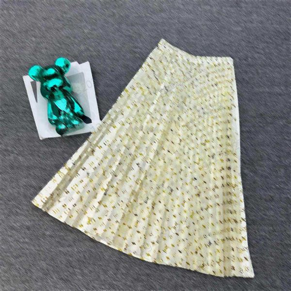 designer womens skirts luxury brand logo jacquard high waist skirt mid-length slim pleated skirts womens clothing summer, Black
designer womens skirts luxury brand logo jacquard high waist skirt mid-length slim pleated skirts womens clothing summer, Black