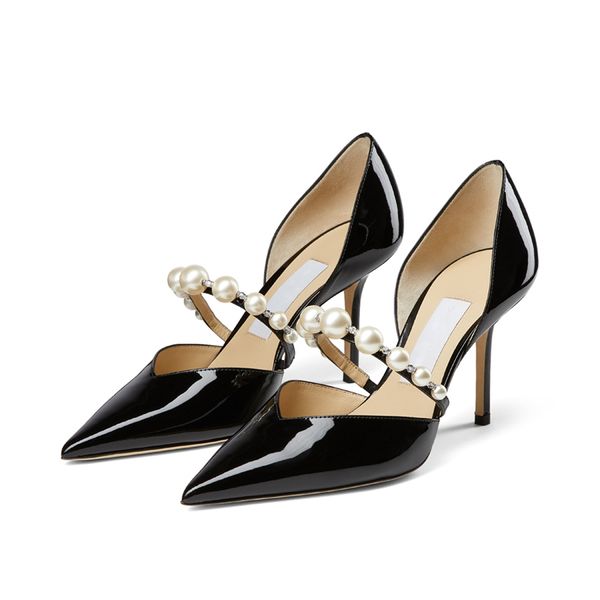 fashion women pumps sandals london aurelie 85 mm italy perfect pointed toe pearl ankle strap black patent leather designer evening dress san
fashion women pumps sandals london aurelie 85 mm italy perfect pointed toe pearl ankle strap black patent leather designer evening dress san