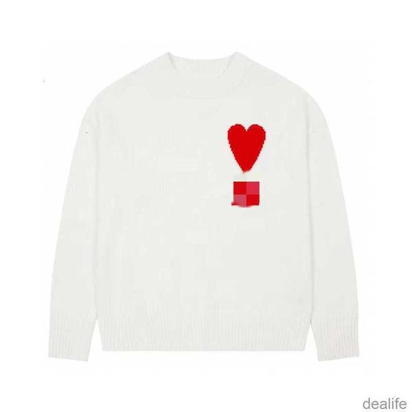 men's sweaters designer winter amis macaron crew neck letter love jacquard couple wool blended peach heart for men and women lua6, White;black
men's sweaters designer winter amis macaron crew neck letter love jacquard couple wool blended peach heart for men and women lua6, White;black
