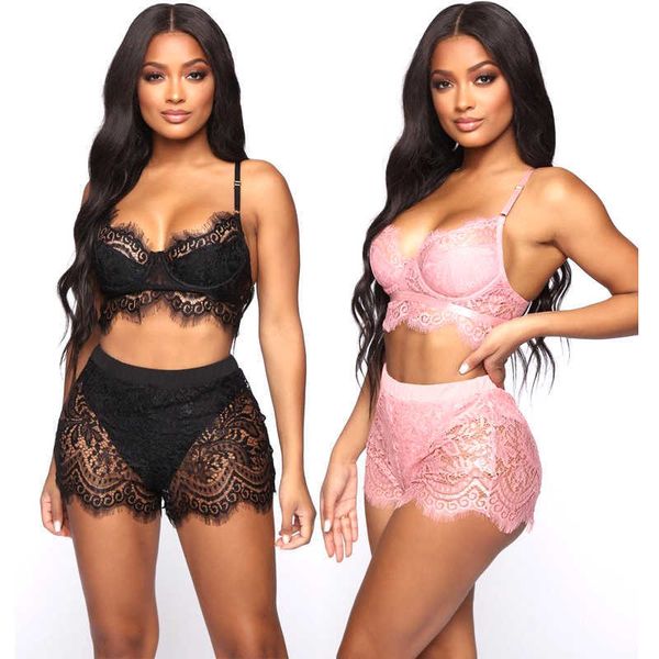 2023 lace transparent women lingerie underwear two piece pajama sets fashion three quarters, Red;black
2023 lace transparent women lingerie underwear two piece pajama sets fashion three quarters, Red;black