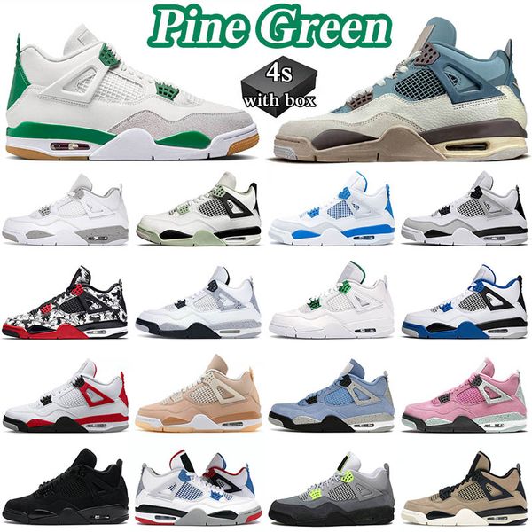 with box basketball shoes 4 black cat womens sneaker noir dhgate pine green cool grey taupe haze red thunder mens sports trainers size 36-47
with box basketball shoes 4 black cat womens sneaker noir dhgate pine green cool grey taupe haze red thunder mens sports trainers size 36-47