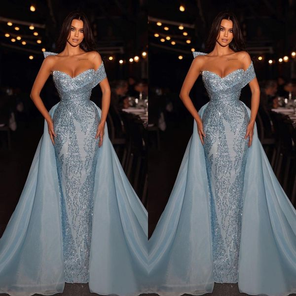 blue shine sequins evening dress new single off the shoulder crystal party bridal gowns robes de mariee removable sweep train, Black;red
blue shine sequins evening dress new single off the shoulder crystal party bridal gowns robes de mariee removable sweep train, Black;red