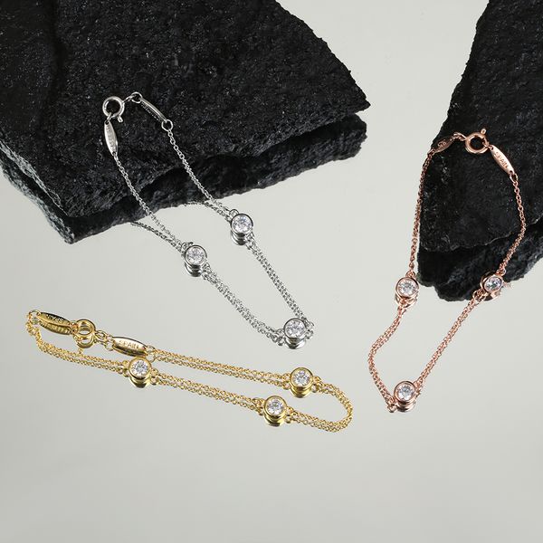 18k gold plated silver diamond chain bracelets jewelry women necklaces chain link luxury jewellery heart pendant necklace wedding party wome, Black
18k gold plated silver diamond chain bracelets jewelry women necklaces chain link luxury jewellery heart pendant necklace wedding party wome, Black
