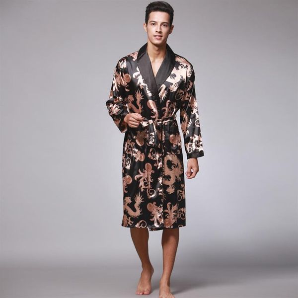 dragon nightgown male bath robes silk pajamas mens long robes sleepwear home wear summer spring autumn plus size l xl xxl xxxl240s, Black;brown
dragon nightgown male bath robes silk pajamas mens long robes sleepwear home wear summer spring autumn plus size l xl xxl xxxl240s, Black;brown