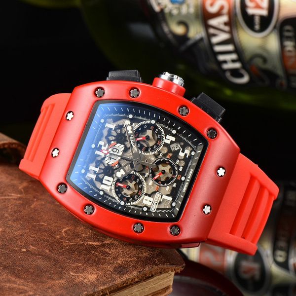wristwatches for men 2023 new mens watches all dial work quartz watch luxury brand chronograph clock rubber belt men fashion tonneau ric men, Slivery;brown
wristwatches for men 2023 new mens watches all dial work quartz watch luxury brand chronograph clock rubber belt men fashion tonneau ric men, Slivery;brown