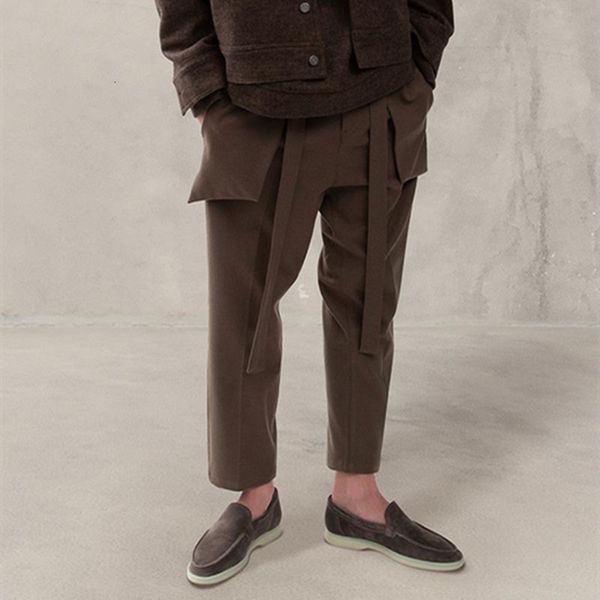 men's pants high street baggy cargo jogger long streamers multi pocket straight overalls sweatpant men women solid color suit trousers, Black
men's pants high street baggy cargo jogger long streamers multi pocket straight overalls sweatpant men women solid color suit trousers, Black