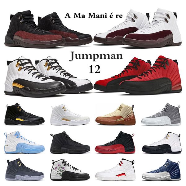 men basketball shoes 12 12s sports sneakers a ma maniere black reverse taxi utility flu game the master mens trainers size 7-13
men basketball shoes 12 12s sports sneakers a ma maniere black reverse taxi utility flu game the master mens trainers size 7-13