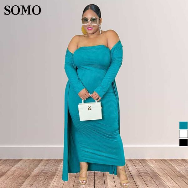 plus size dresses somo winter women clothing fashion outfits strapless dress and cardigan coat two piece sets wholesale dropshipping 230307, Black
plus size dresses somo winter women clothing fashion outfits strapless dress and cardigan coat two piece sets wholesale dropshipping 230307, Black