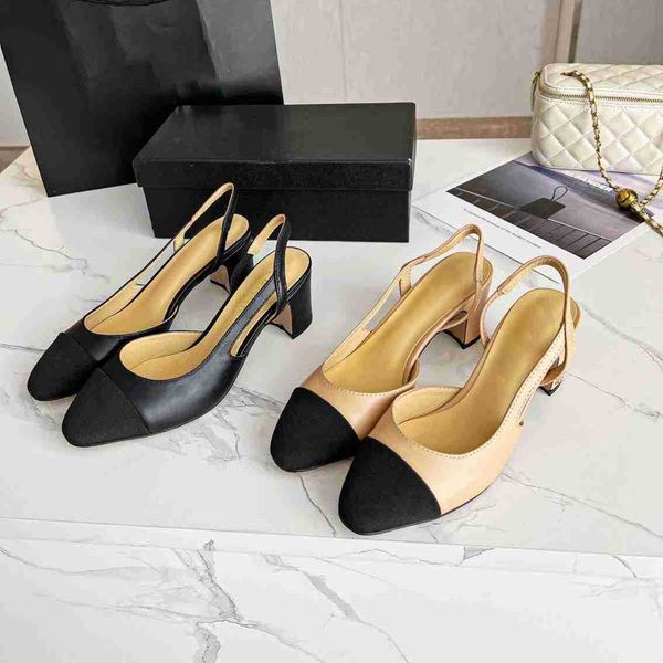 2023 paris classic luxury designer hit summer sandals women slingbacks high heels fashion low thick heel shoes leather mixed colors pumps la, Black
2023 paris classic luxury designer hit summer sandals women slingbacks high heels fashion low thick heel shoes leather mixed colors pumps la, Black