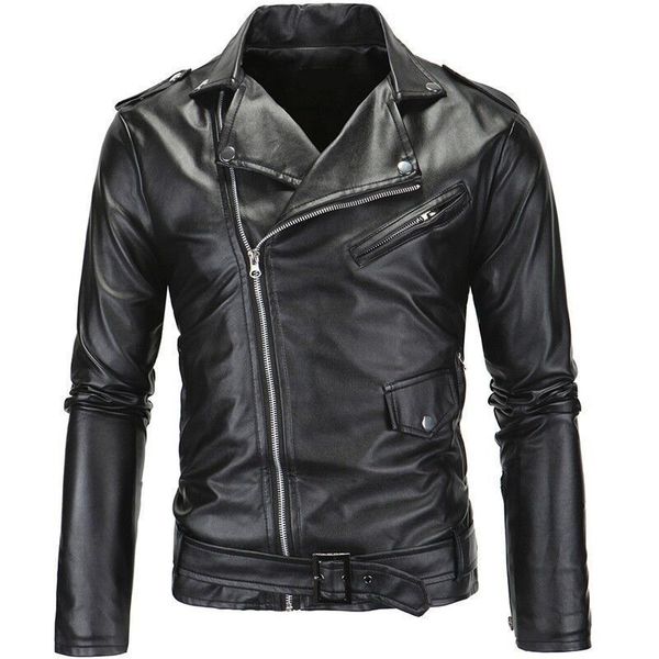 men's leather faux 2023 spring autumn plush leisure fashion coat slimming motorcycle wear 230324, Black
men's leather faux 2023 spring autumn plush leisure fashion coat slimming motorcycle wear 230324, Black